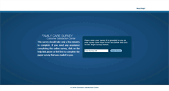 Desktop Screenshot of familycaresurvey.com