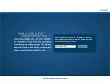 Tablet Screenshot of familycaresurvey.com